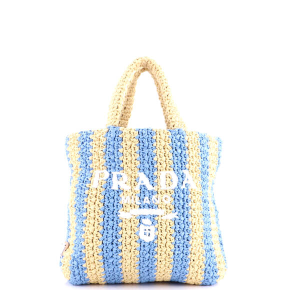 Prada Handbags - Prada Logo Tote Raffia Small #240331P11B